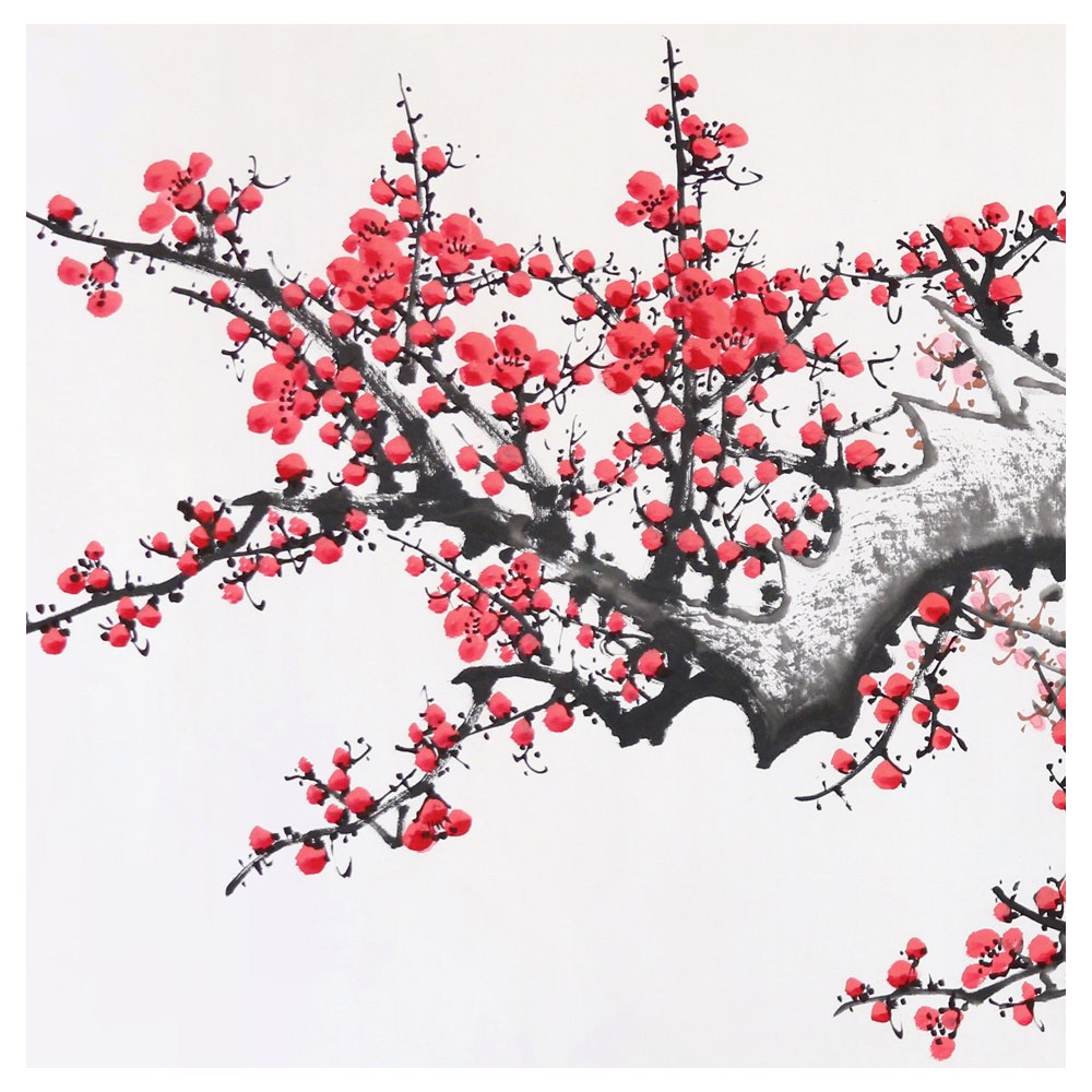 石冲《报春图》 画梅圣手 梅花精品