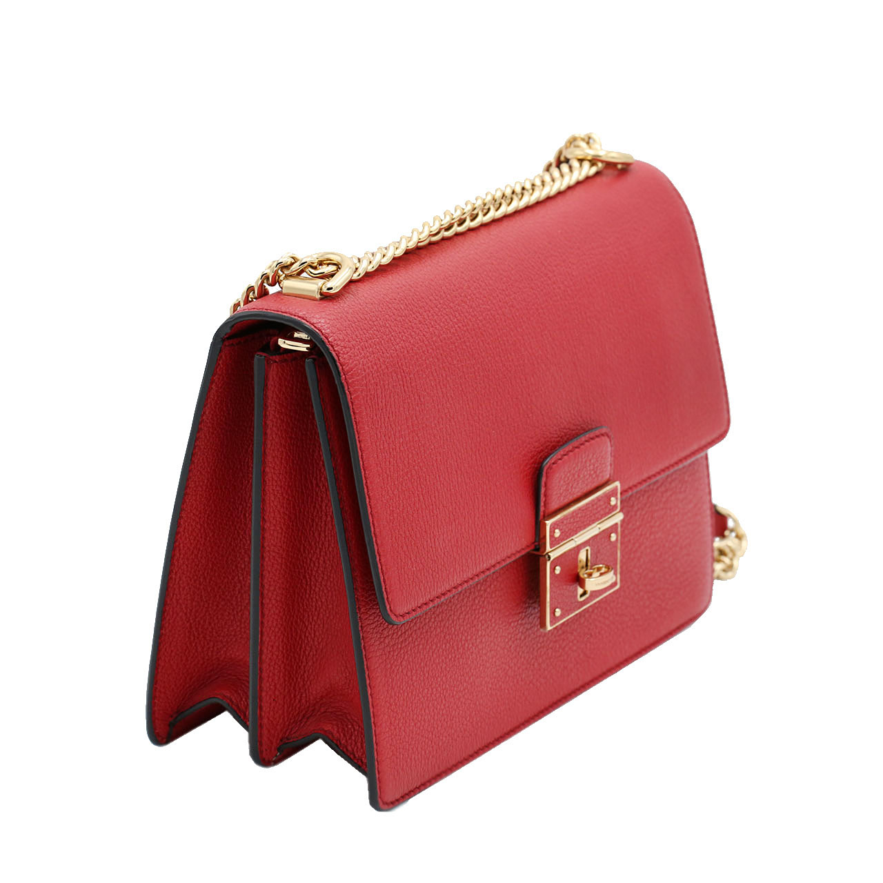 [9.9新]杜嘉班纳dg女士红色中号链条包单肩斜挎