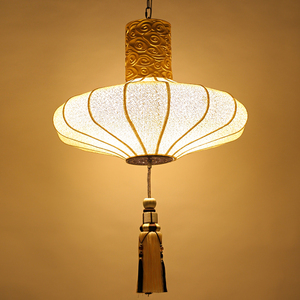 灯笼吊灯祥云羊皮灯新中式仿古灯具中国风养生馆灯创意古风茶楼灯