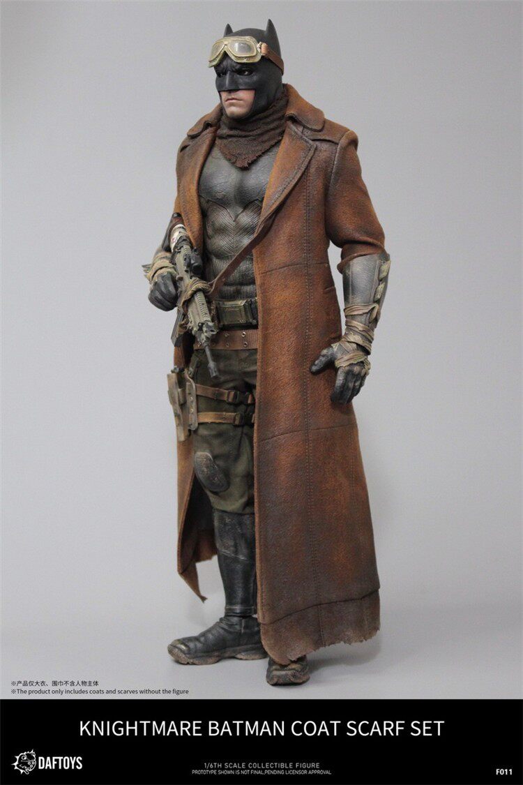 现货daftoysf01116蝙蝠侠沙漠大衣围巾可动兵人偶模型配件
