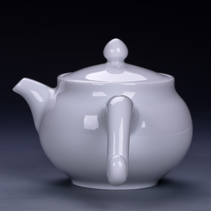 【当代官窑】 翠竹红梅茶壶