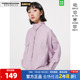 美特斯邦威夹克女春季通勤宽松百搭简约立领夹克外套上衣潮L35504