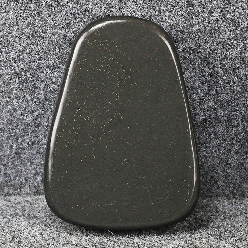 安徽省工艺美术大师汪德钦金星金晕精品歙砚形影相随