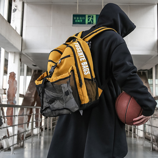 潮酷篮球包多功能训练双肩背包手提大容量运动包学生抽绳篮球兜袋