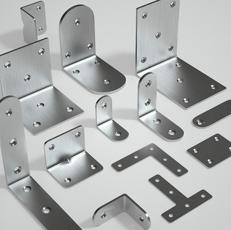 木板固定卡扣90度直角角码片链接件器角马三角不锈钢角铁带孔柜床