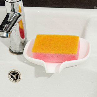 导流式香皂盒沥水硅胶肥皂盒家用创意浴室洗漱台防滑排水皂托