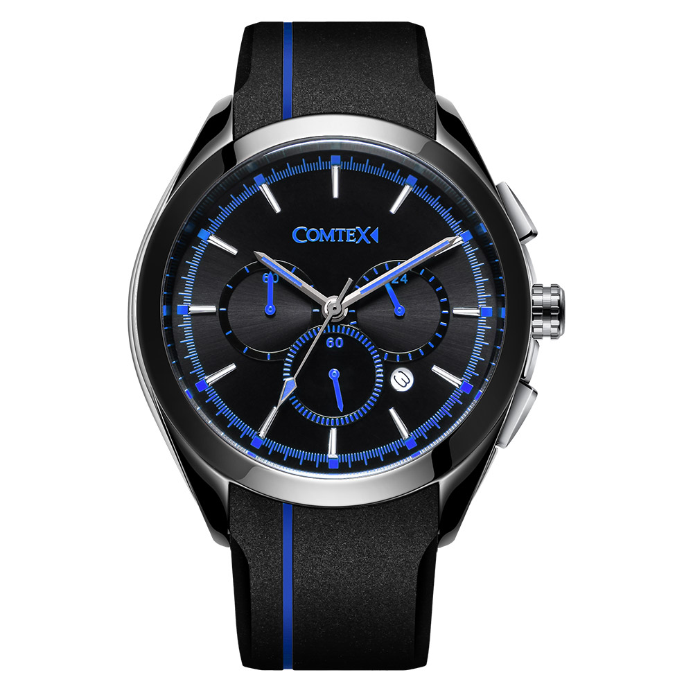 法国comtex男士手表简约休闲防水运动手表潮流夜光正品名牌石英表