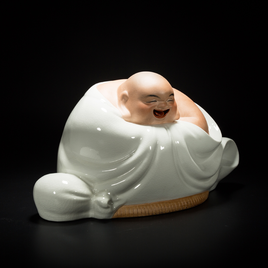 雕塑泰斗经典之作 《哈哈罗汉》 中国工艺美术大师刘远长