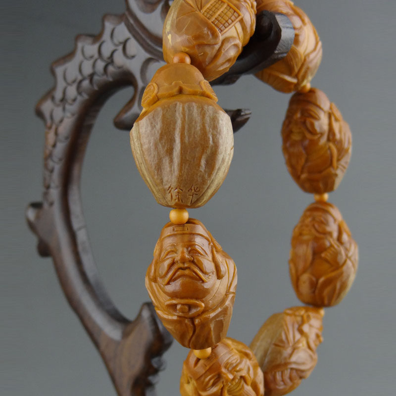 核雕名家徐华 《八大财神》