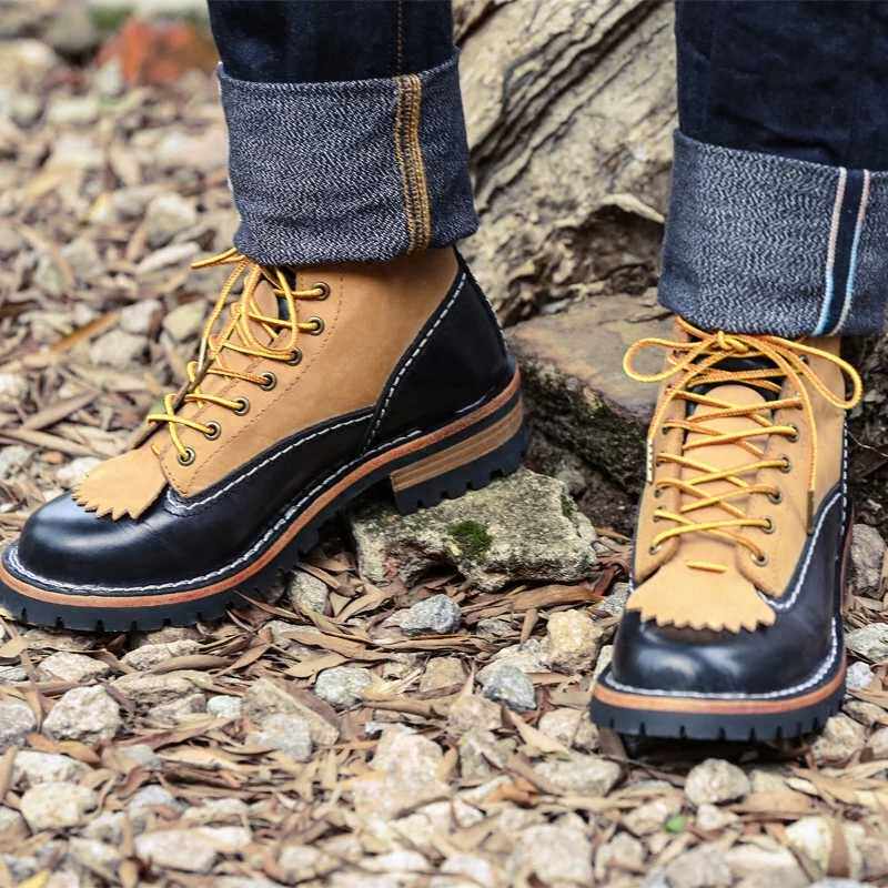 horween cxl扇形鞋铲 鞋舌 短脸小白 whites boots wesco工装靴