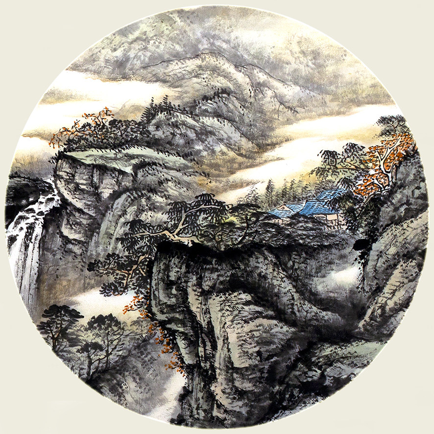 姜进清《江山如此多娇》著名山水画家