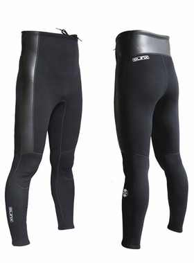 潜水裤2mm高腰加厚slinx超弹cr防寒保暧冬泳男女长裤潜水服浮潜衣