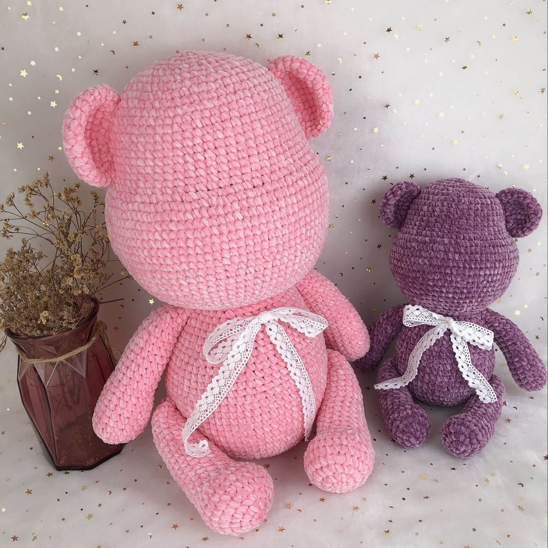 【不是成品】钩织暴力熊 毛线玩偶材料包送视频教程 莹手工小铺