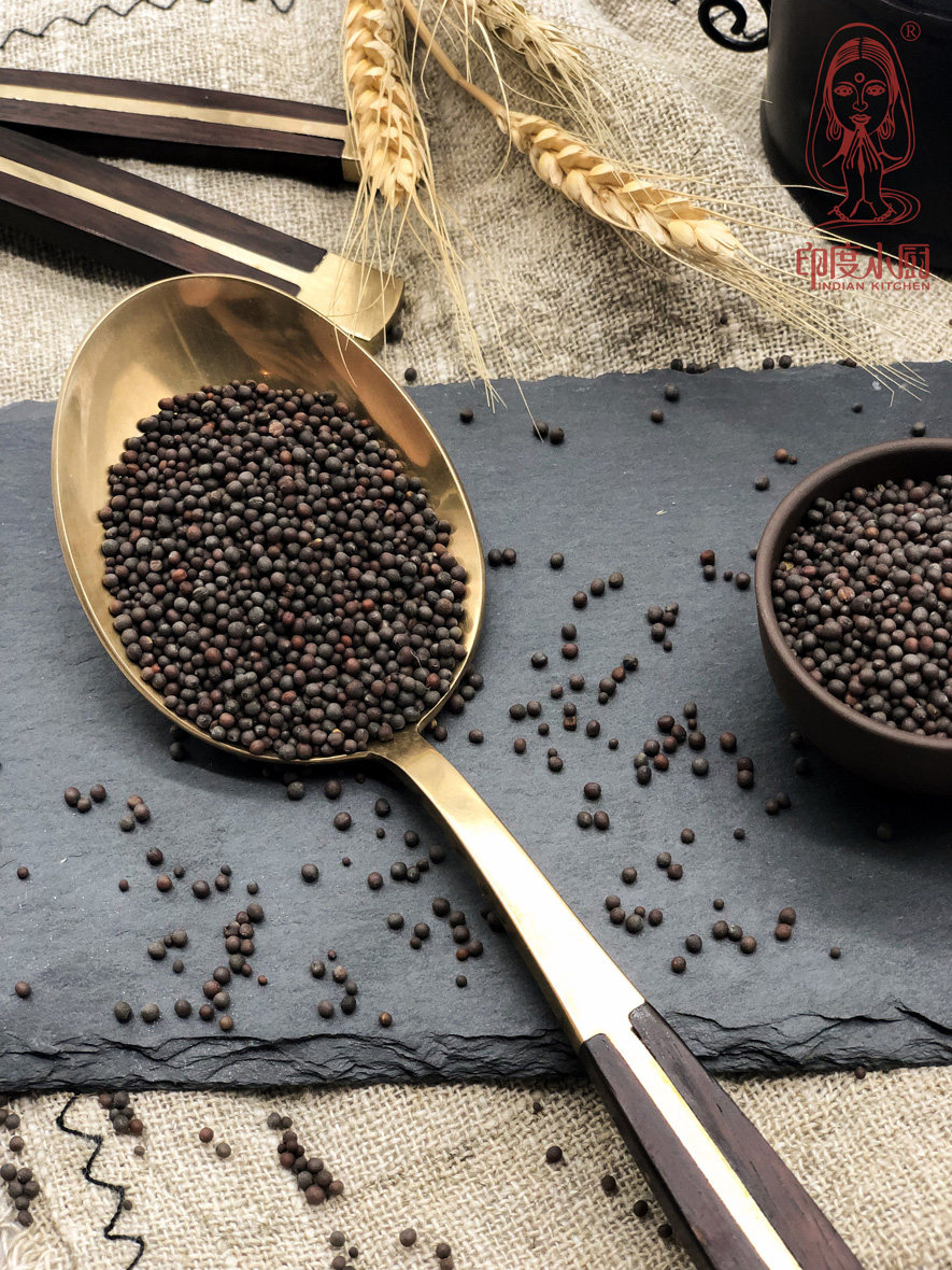 [香料]印度进口黑芥籽 mustard 250g