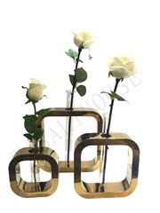 瓦萨里原创不锈钢试管花器组合摆件 现代简约家居饰品摆件艺品