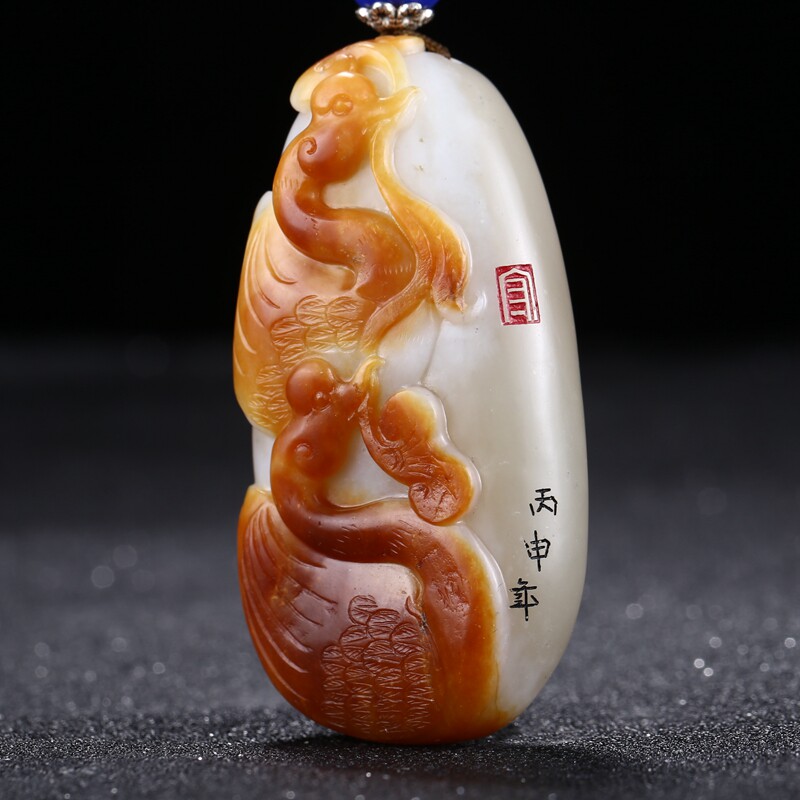 【我如意】玉石雕刻名家高守亮作品 和田玉挂件51.30g