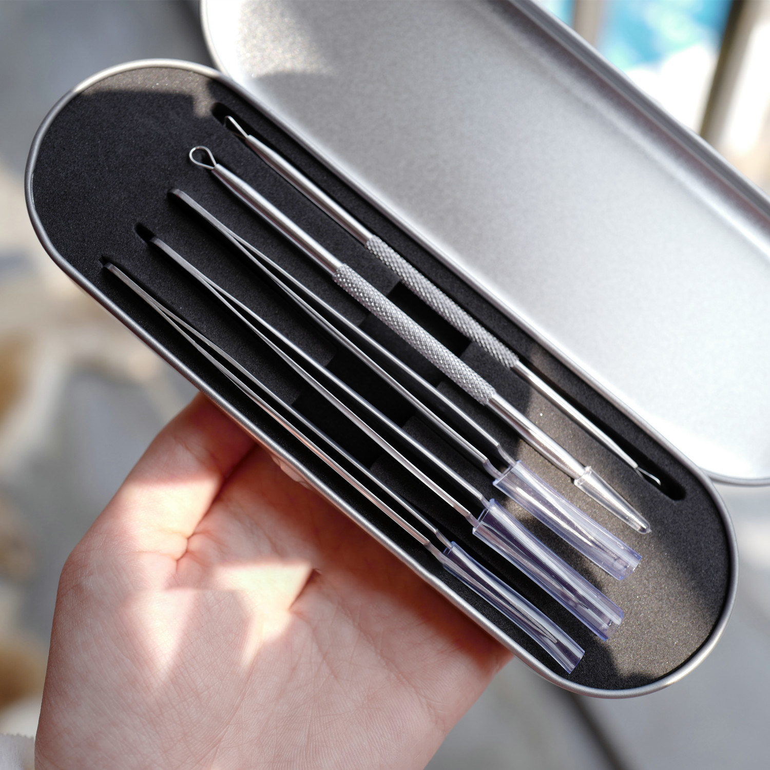 热销黑头夹子镊子粉刺夹 单支