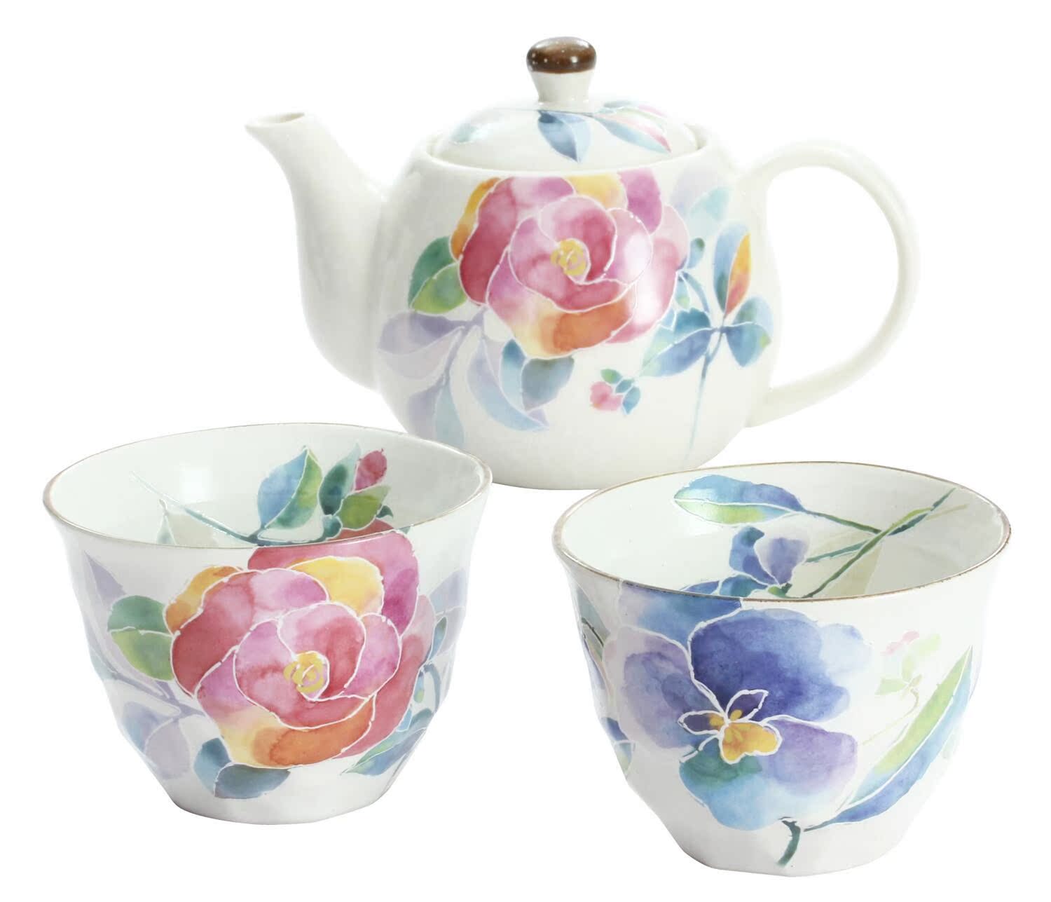 日本制美浓烧 蔷薇花茶具1茶壶+2茶杯套装礼物在类目 餐饮具, 茶具, 整套茶具中 - 来自Buy2taobao.com提供专业的淘宝代购服务