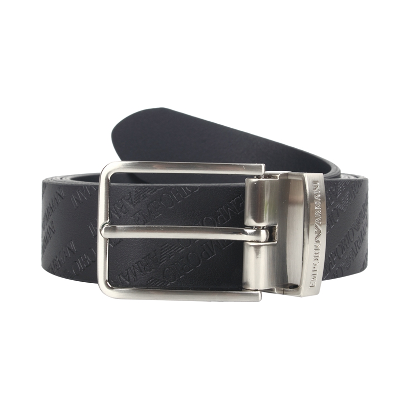 armani阿玛尼男士针扣腰带皮带奢侈品真皮男友新款官方正品男皮带