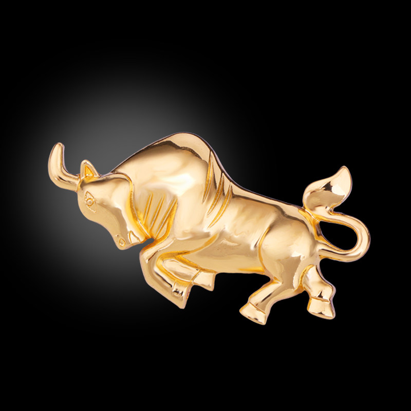 本命年好运配饰品十二生肖公牛胸针金牛徽章男士外套西服领针