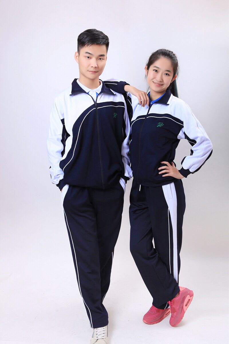 深圳校服中学生校服裤男女生冬季运动服套装拉链长裤初高中生校服