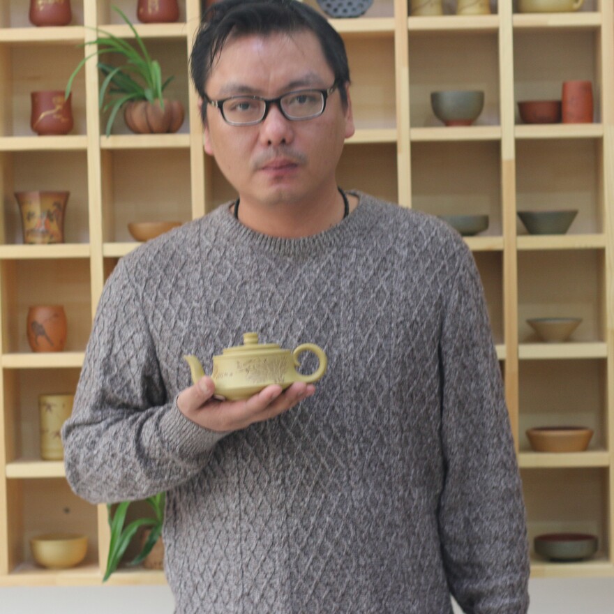 一壶四杯 著名陶艺家 陶岭 心想事成
