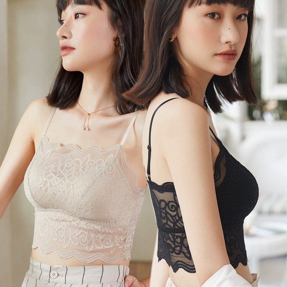 抹胸内衣女防走光夏季薄款裹胸内搭打底吊带背心式美背文胸无钢圈