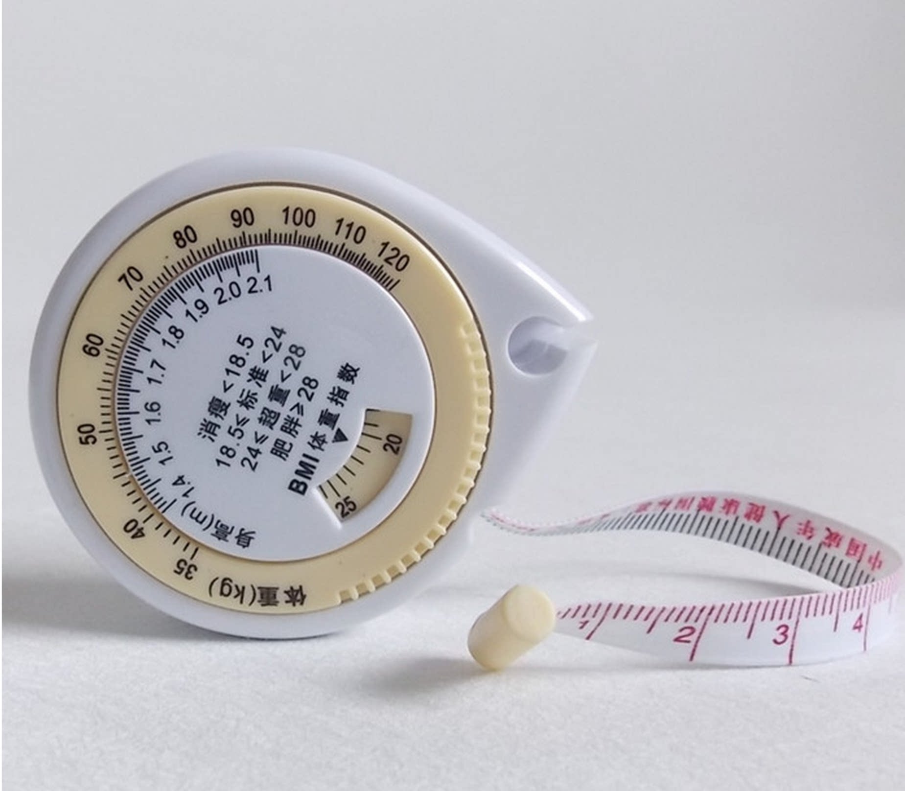 双功能腰围尺bmi健康尺体重指数健康卷尺礼品尺量尺可定制logo