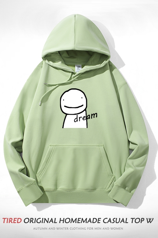 dream同款连帽卫衣我的世界大神加绒帽衫青少年男休闲潮流外套冬