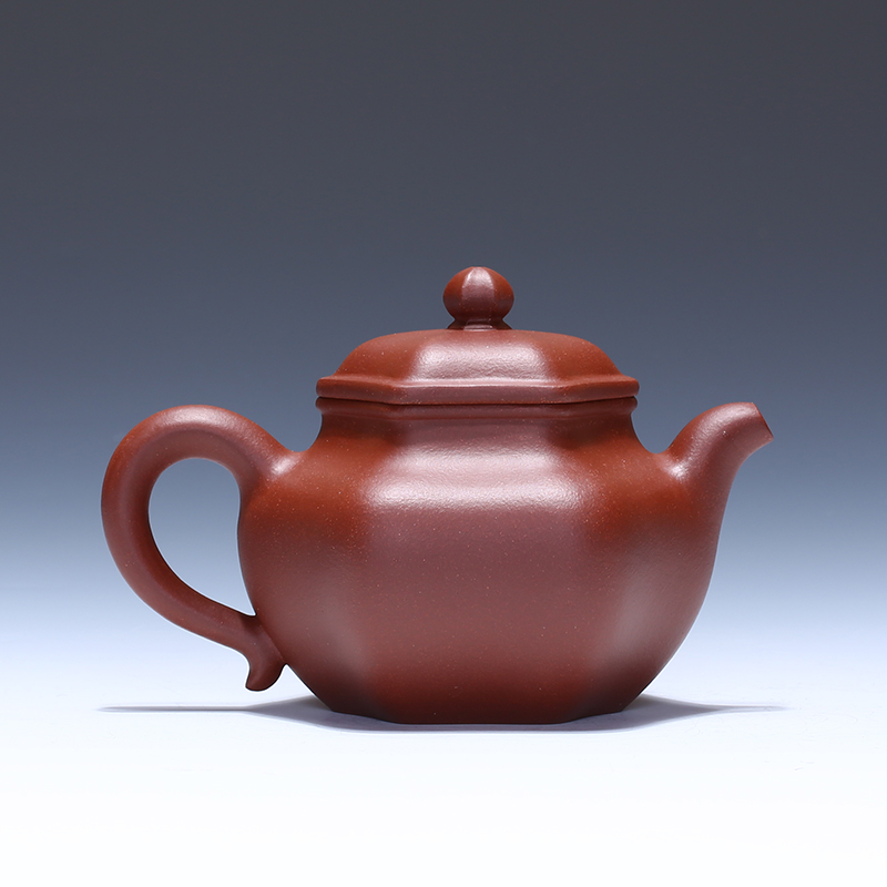 直供 万志群 工艺美术师 方壶 底槽青【六方莲子】宜兴紫砂壶茶壶