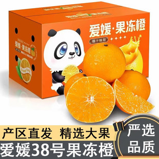 四川爱媛38号新鲜果冻橙当季水果柑橘蜜桔子10斤橙子顺丰整箱