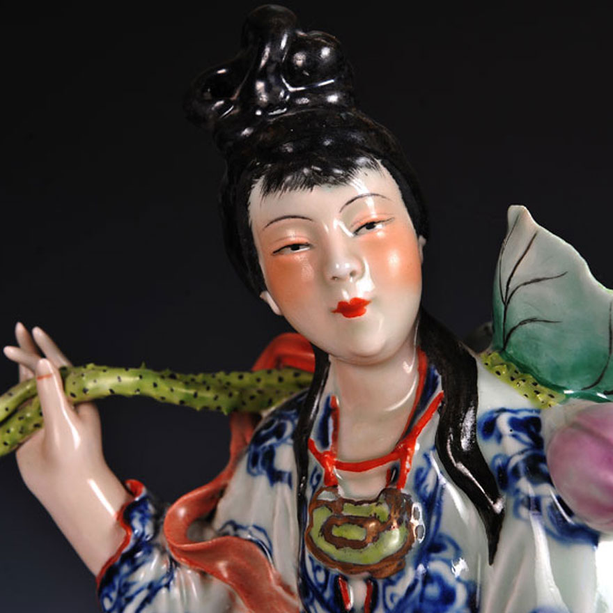 何仙姑 著名陶瓷美术家雕塑名家曾山东作品