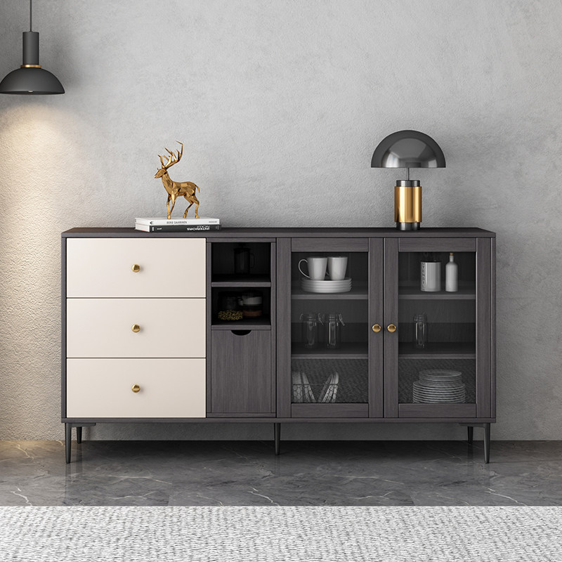 现代简约家用轻奢餐边柜储物茶水柜北欧厨房小户型酒