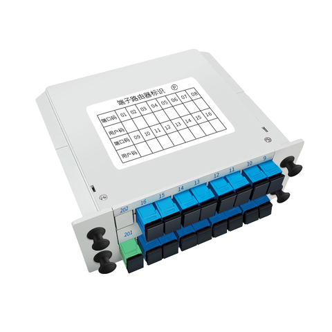 分光器1分16光纤分路器sc1分4尾纤式1比8电信级plc插片式光分路器