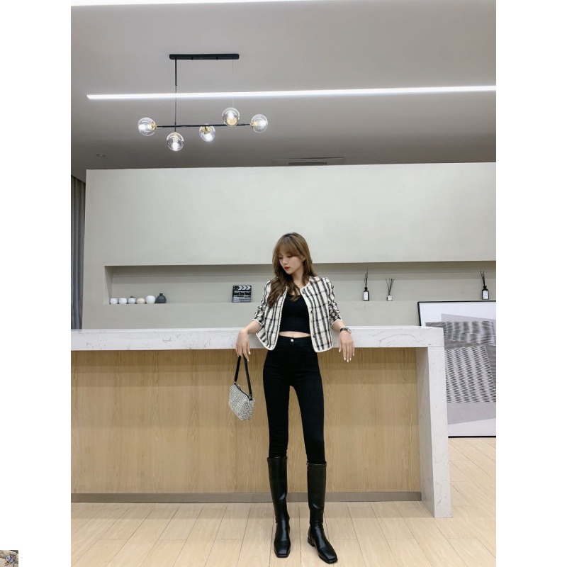 卡卡同款2020新品魔術彈力小黑褲氣質小香風名媛外套爆款女裝氣質在類目 運動/瑜伽/健身/球迷用品, 電子競技, 電競夾克/外套中 - 來自Buy2taobao.com提供專業的淘寶代購服務