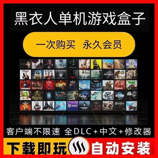 大型电脑PC单机游戏蒸汽盒子免steam黑衣人游戏3A大作高速下载