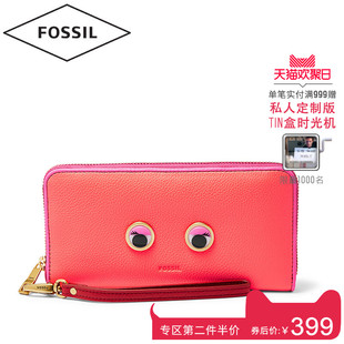 fossil包包好嗎 歡聚日 Fossil 化石 時尚簡約牛皮多功能女長款錢包SL7242673 ysl包包