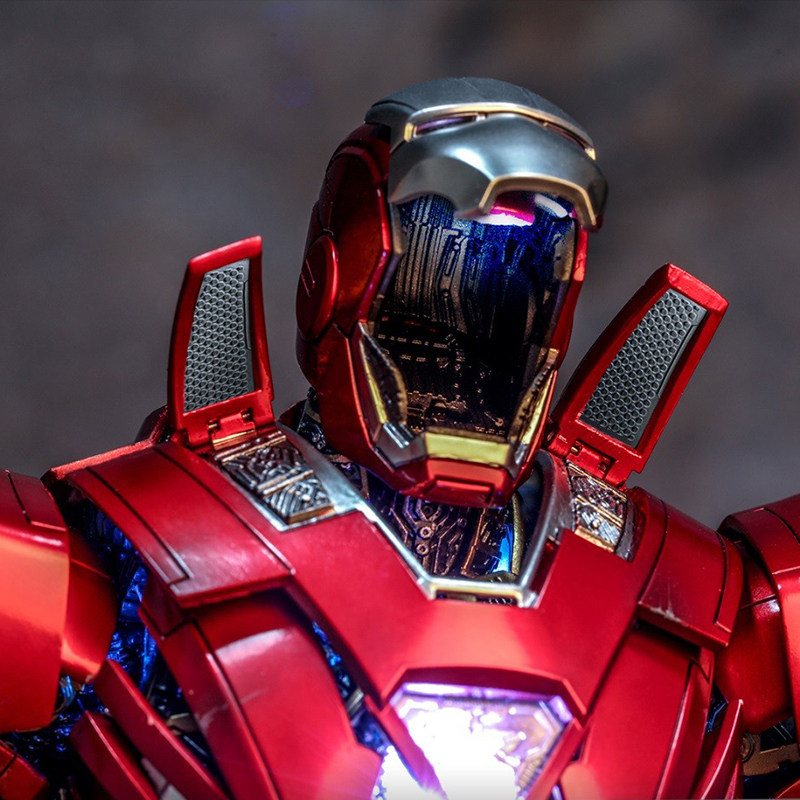 ht1/6mms618d43合金电影钢铁侠3mk33银色百夫长爆甲可动兵人关节
