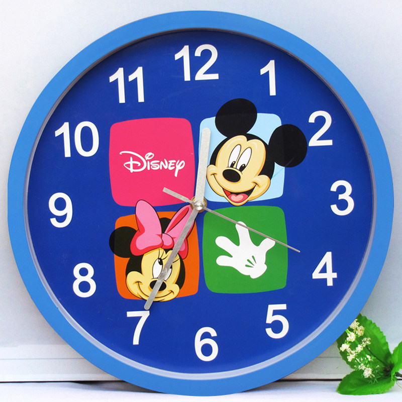 静音 挂钟客厅创意钟表现代简约卡通时钟可爱卧室个性石英钟挂表