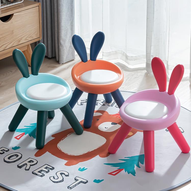 宝宝椅叫叫塑料座凳子靠背椅家用卡通儿童小板凳幼儿园凳可爱防滑
