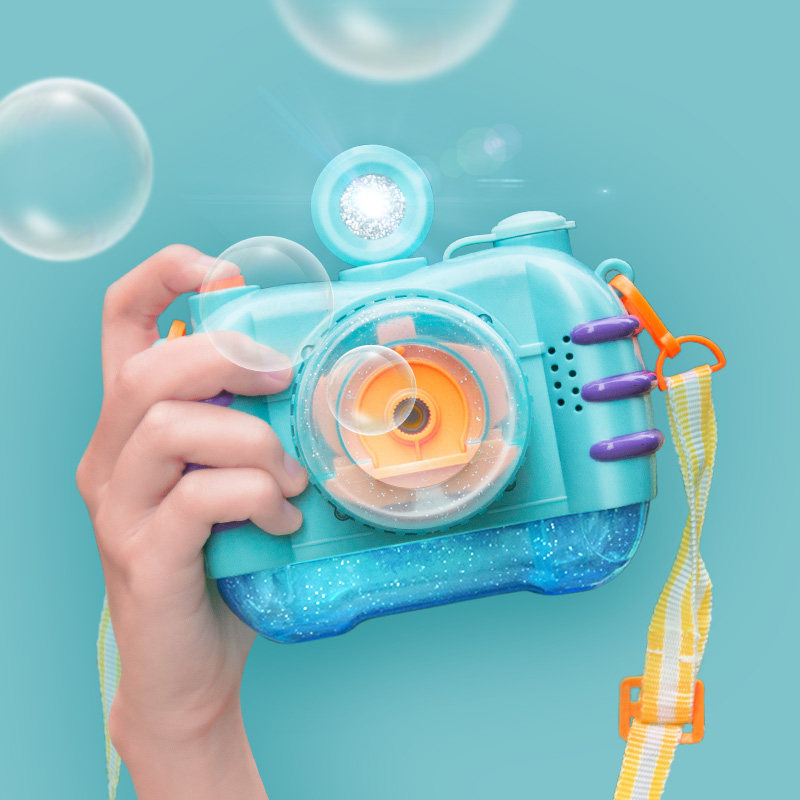 抖音同款泡泡机儿童全自动吹泡泡发光照相机神器少女心泡泡枪玩具