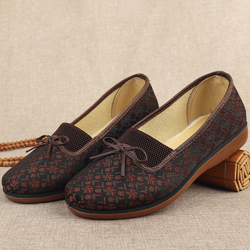 春秋季单鞋中老年人奶奶鞋老北京布鞋女老人鞋软底防滑老太太鞋子