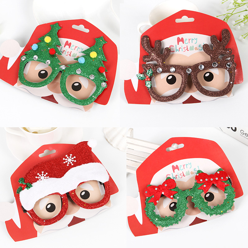 寻奇圣诞节装饰道具眼镜 圣诞节幼儿园小礼物 派对搞怪眼镜装扮