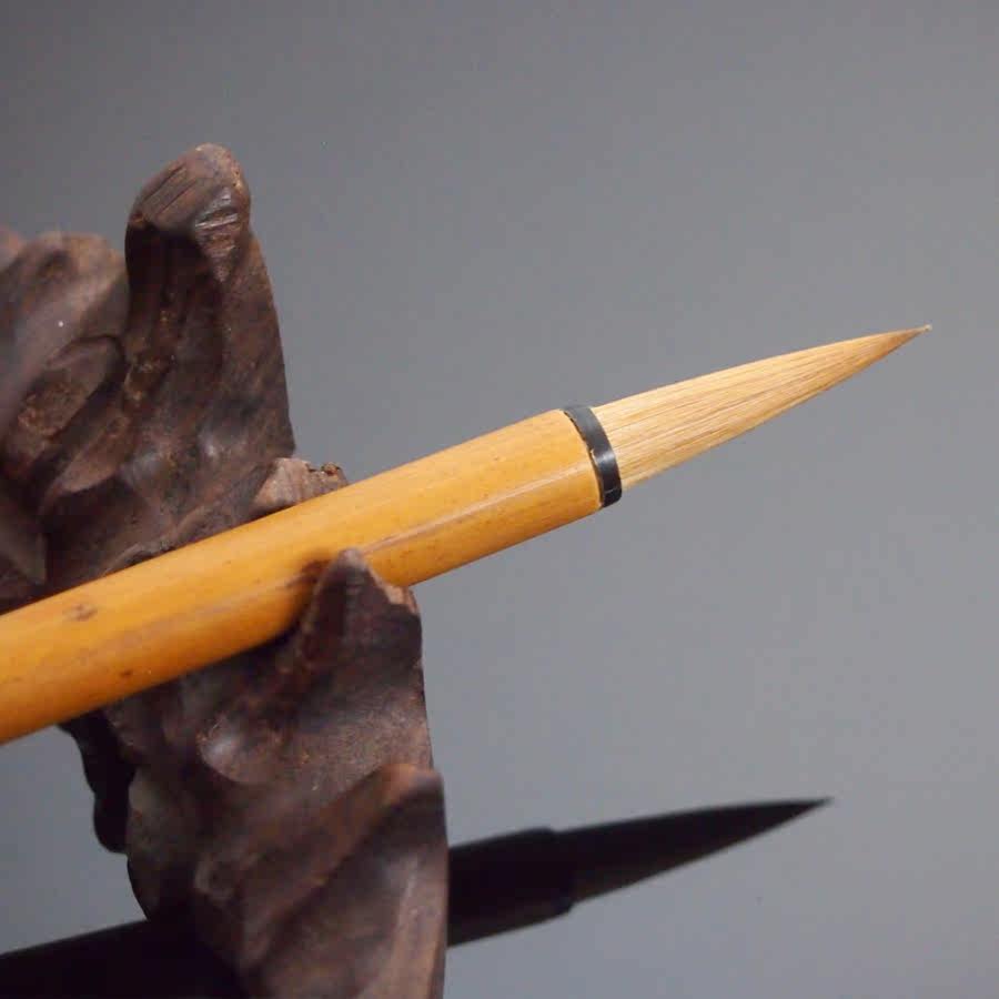 孤品《30年凤眼六朵》国家级非物质文化遗产保护单位 三兔宣笔