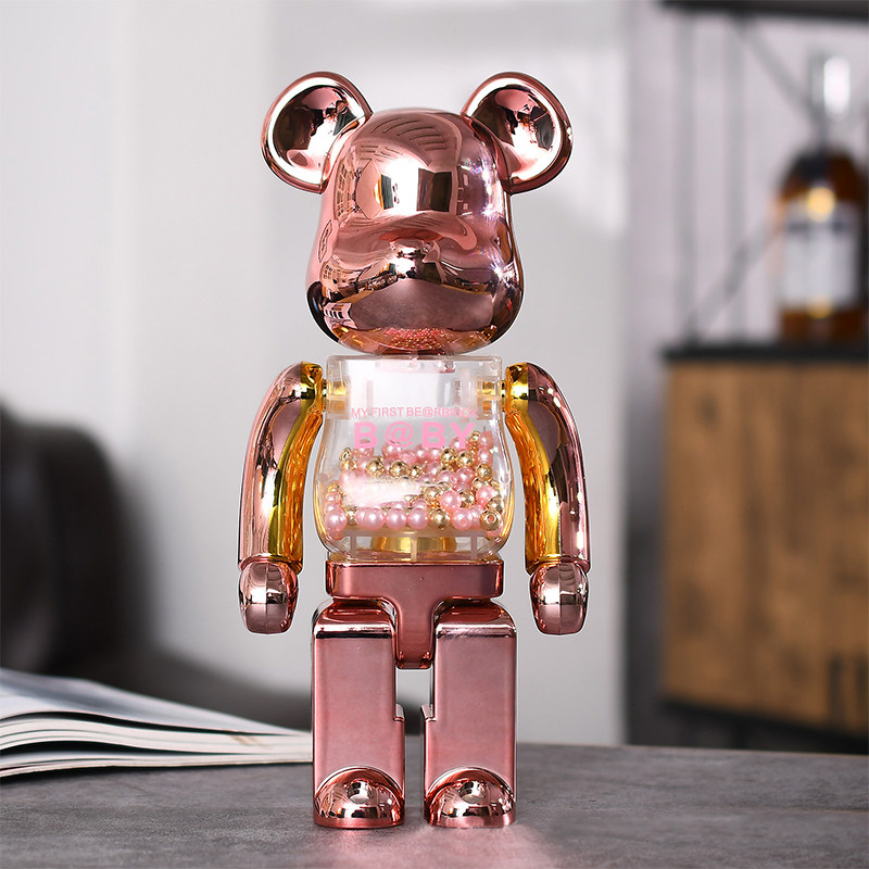bearbrick400%暴力熊积木熊客厅摆件梵高星空山基潮玩偶手办公仔 –