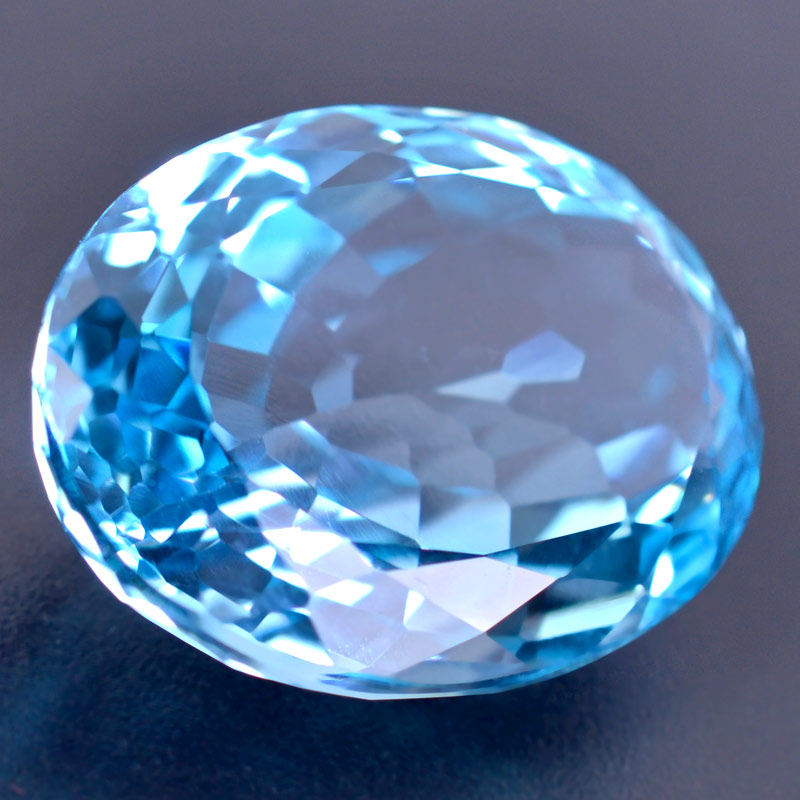 64.12克拉 纯净体瑞士蓝托帕石裸石 纯净透明【9681】