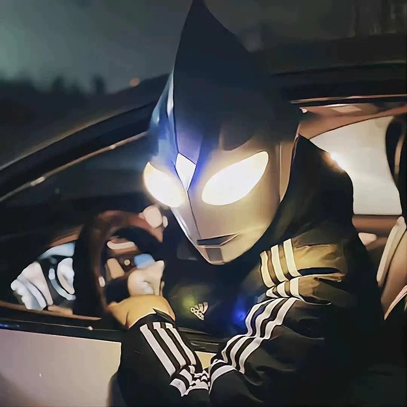 8淘宝新品抖音同款搞怪绿鱼人头套沙雕皮卡丘蜘蛛侠迪迦奥特曼头盔