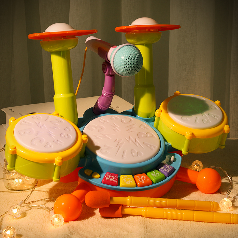 婴儿玩具0到1岁拍手鼓男女孩宝宝音乐手鼓拍拍鼓益智儿童八个月十