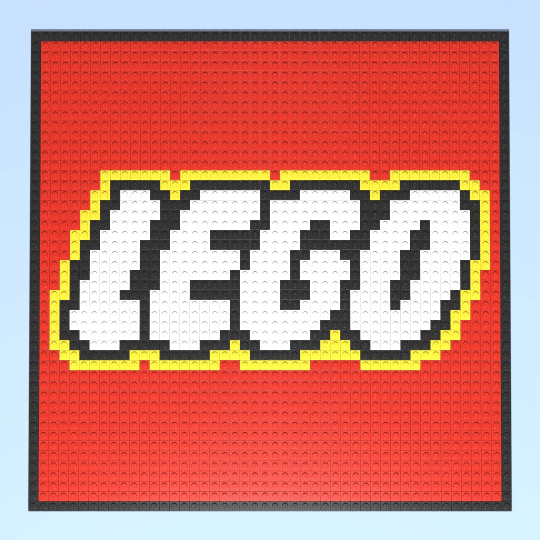 指间积木_指间魔法定制乐高logo马赛克lego拼砌包像素画墙面装饰l积木