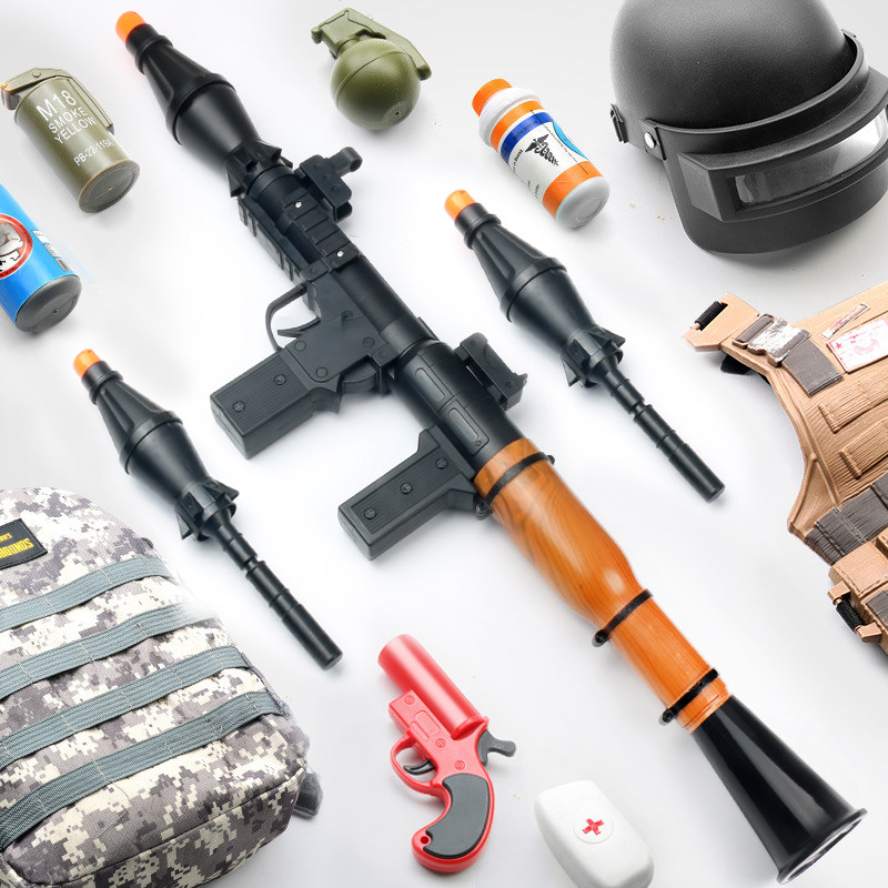 绝地三级头全套装备和平吃鸡火箭炮玩具三级头盔可戴套装求生精英